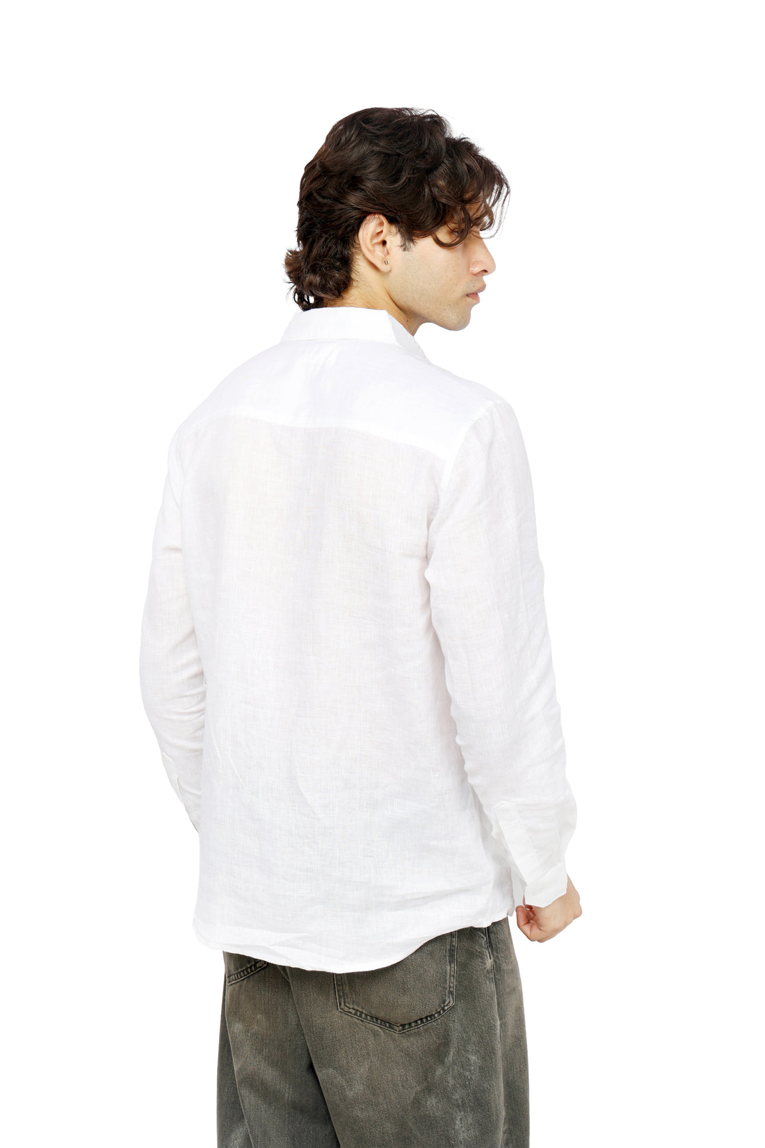 Cloud Luxe White Linen Shirt