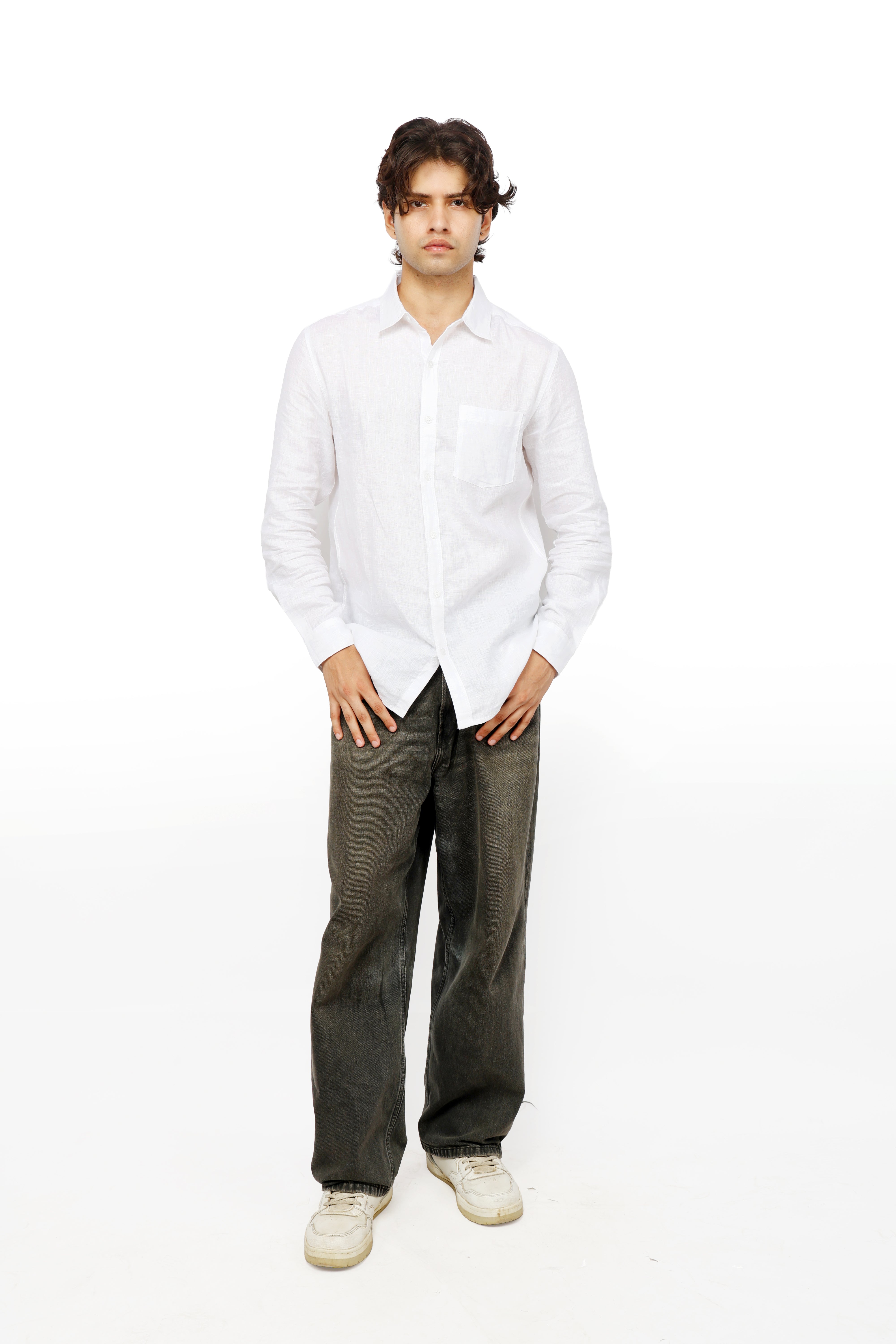 Cloud Luxe White Linen Shirt