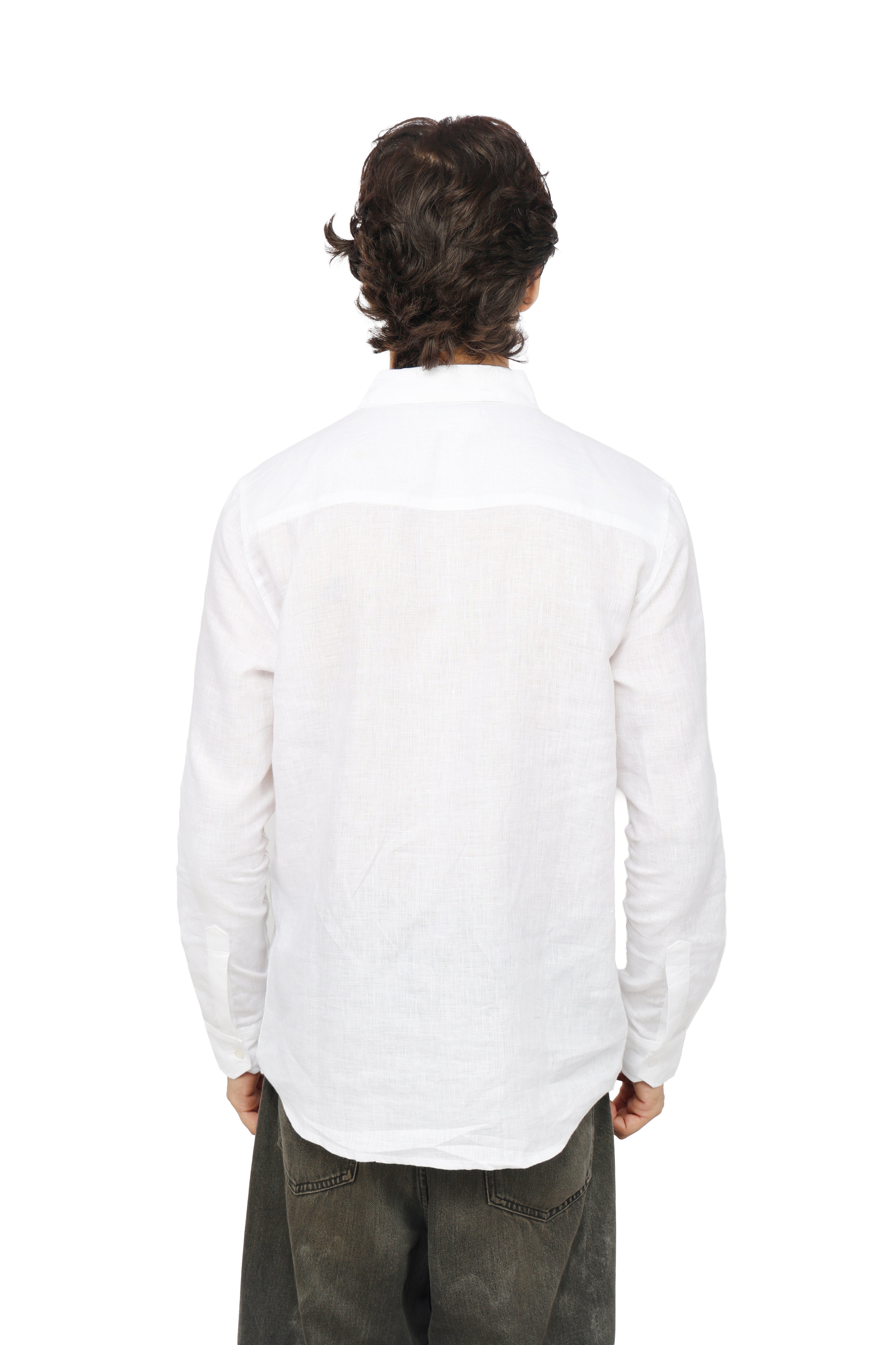 Cloud Luxe White Linen Shirt