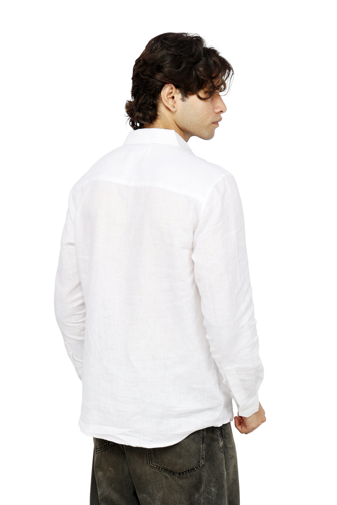 Cloud Luxe White Linen Shirt
