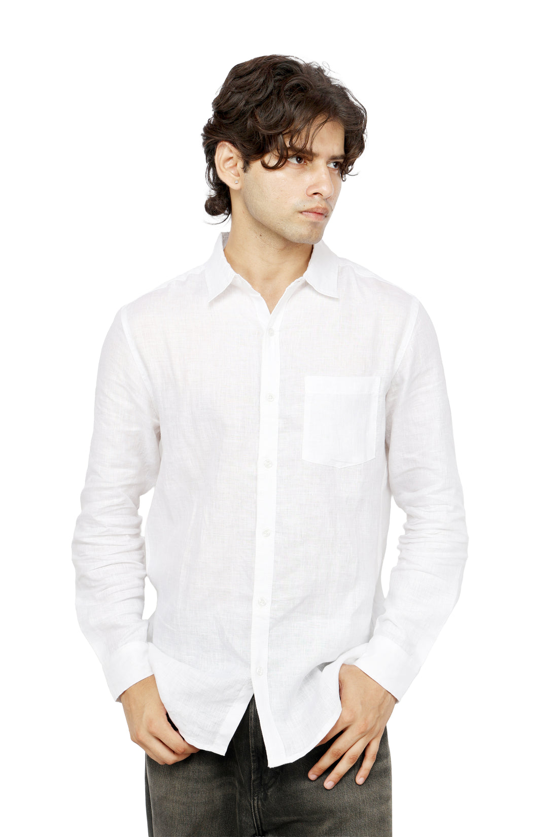 Cloud Luxe White Linen Shirt
