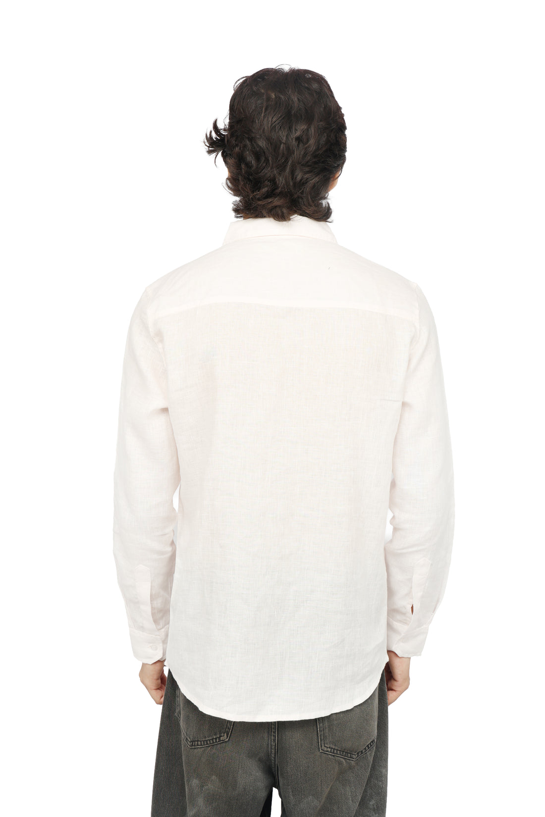 Rose Haze Pink Linen Shirt